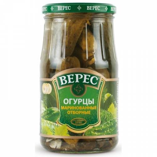 Огурцы ''Верес'' 500 гр. ст/б (12шт)